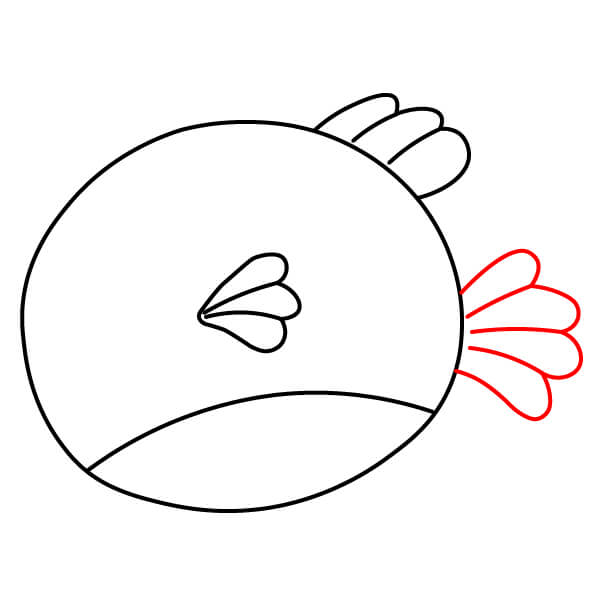 Học cách vẽ một chú cá nóc vui vẻ chỉ trong vài phút. - Vẽ vây đuôi