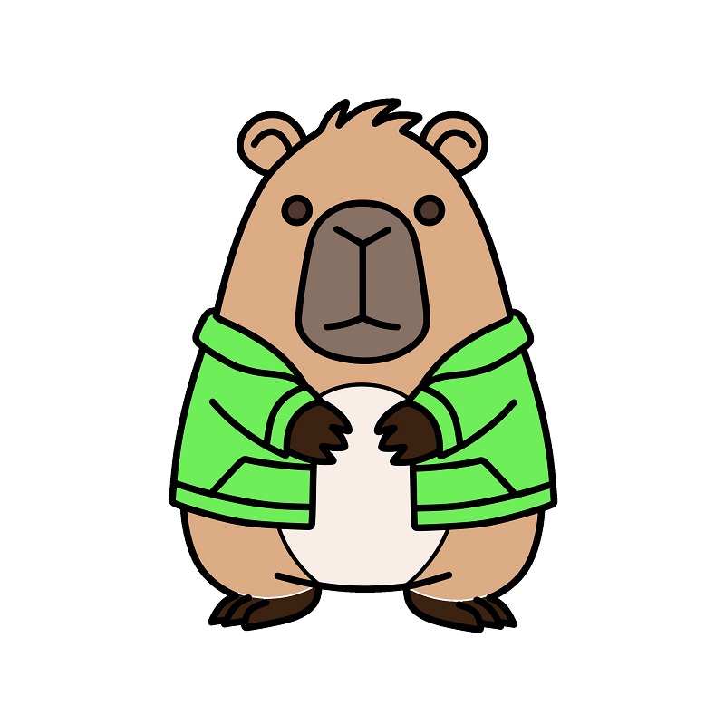 Hướng dẫn vẽ Capybara hoạt hình đáng yêu. - Bước 8