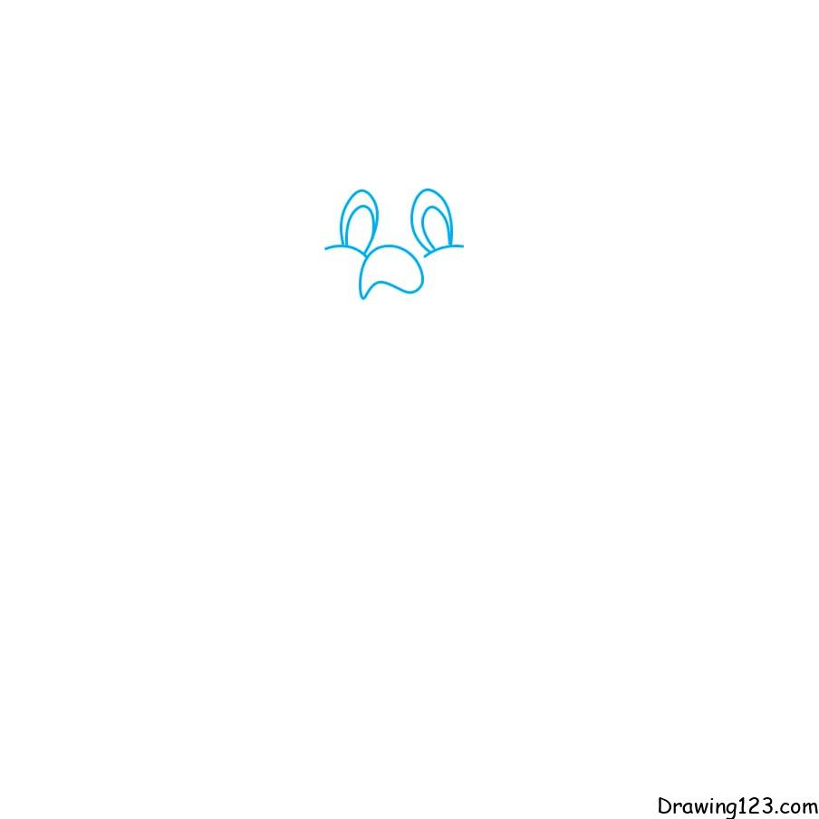 Cách vẽ chim bồ câu dễ dàng từng bước - Bước 1