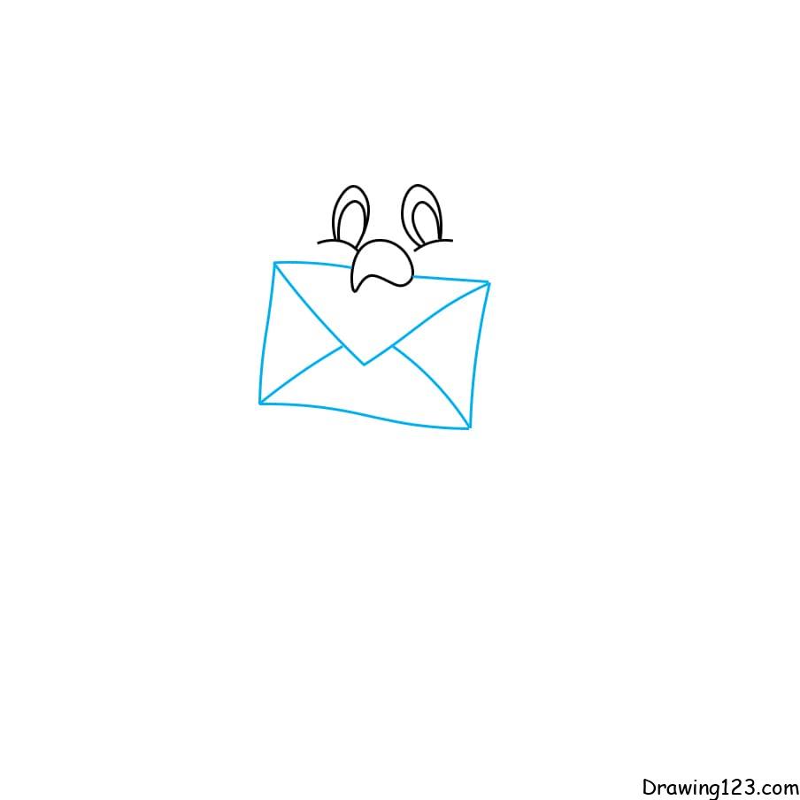 Cách vẽ chim bồ câu dễ dàng từng bước - Bước 2