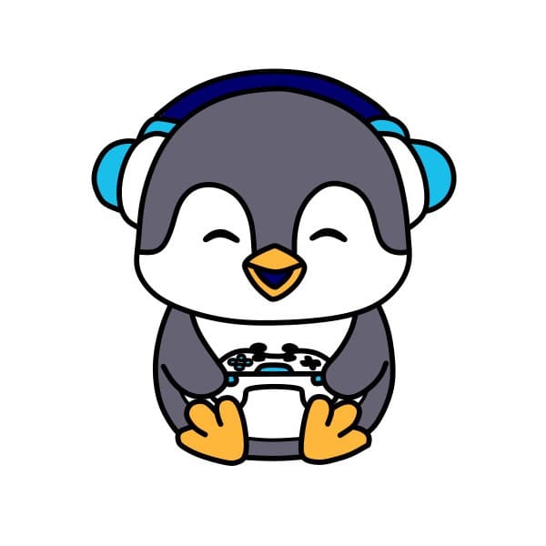 Hướng dẫn vẽ chim cánh cụt đang giải trí - Bước 11