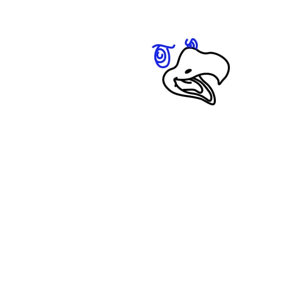 Hướng dẫn vẽ chim đại bàng - Bước 2