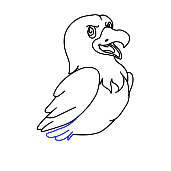 Hướng dẫn vẽ chim đại bàng - Bước 7