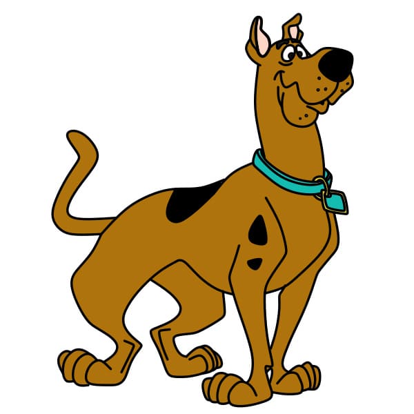 Hướng dẫn vẽ chú chó Scooby Doo đơn giản và đẹp cho bé - Bước 11