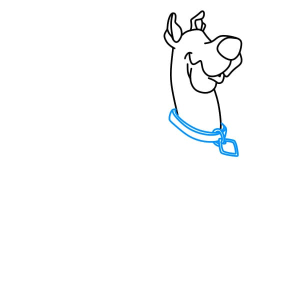 Hướng dẫn vẽ chú chó Scooby Doo đơn giản và đẹp cho bé - Bước 4