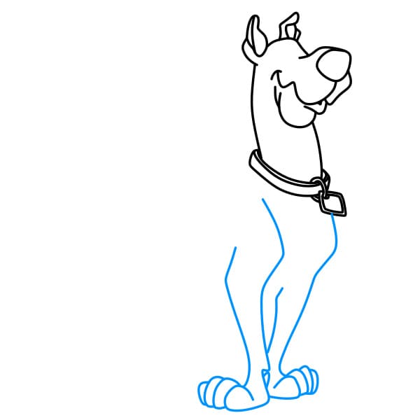 Hướng dẫn vẽ chú chó Scooby Doo đơn giản và đẹp cho bé - Bước 5