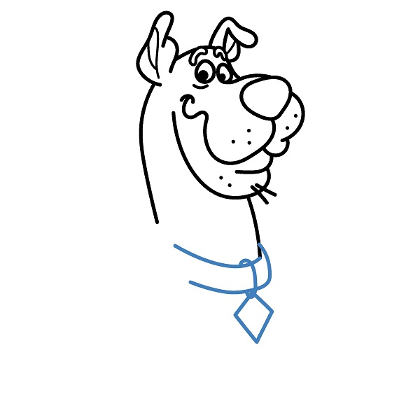 Hướng dẫn vẽ chân dung Scooby. - Bước 6