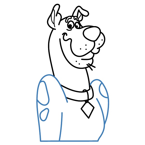 Hướng dẫn vẽ chân dung Scooby. - Bước 7