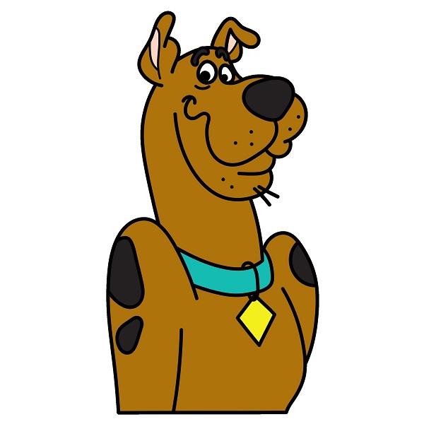 Hướng dẫn vẽ chân dung Scooby. - Bước 8