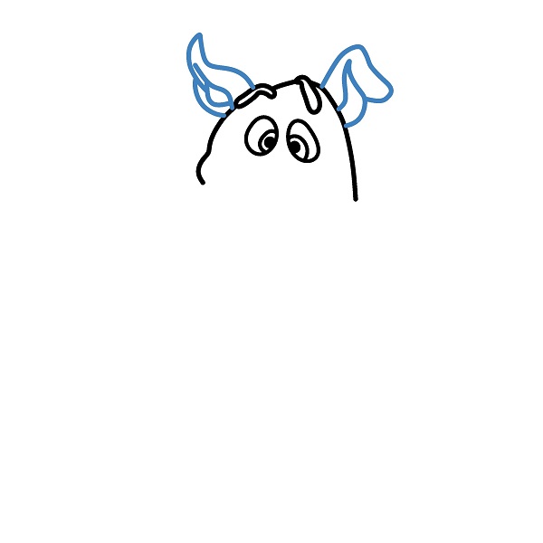 Hướng dẫn vẽ khuôn mặt của Scooby. - Bước 3