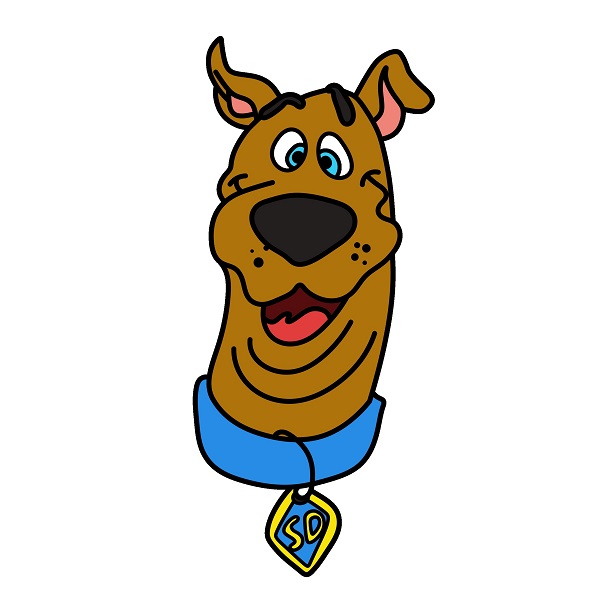 Hướng dẫn vẽ khuôn mặt của Scooby. - Bước 8
