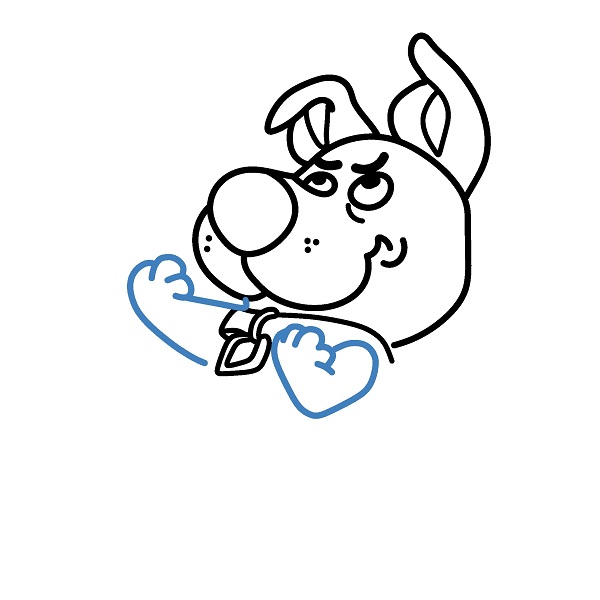 Hướng dẫn vẽ Scooby đáng yêu. - Bước 6