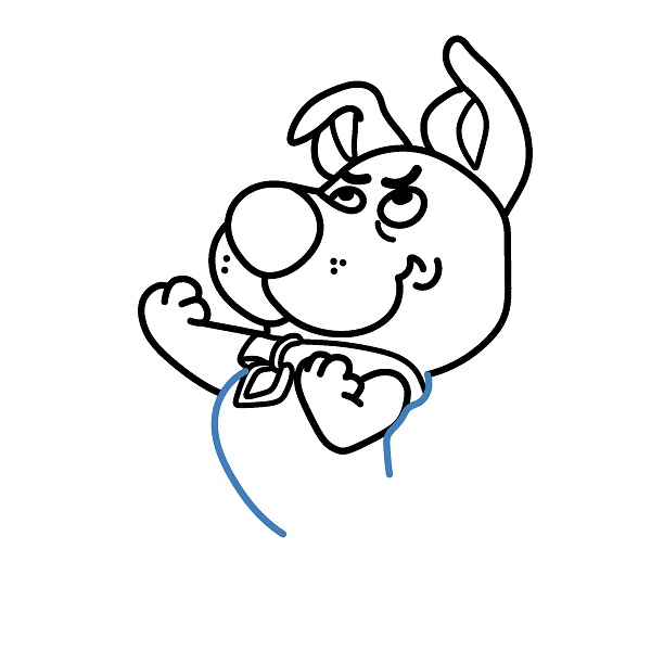 Hướng dẫn vẽ Scooby đáng yêu. - Bước 7