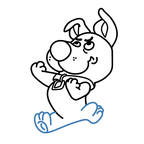 Hướng dẫn vẽ Scooby đáng yêu. - Bước 8