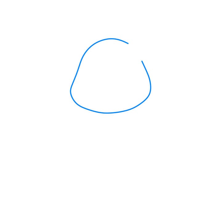 Hướng dẫn vẽ dễ dàng : chú gấu bông - Bước 1