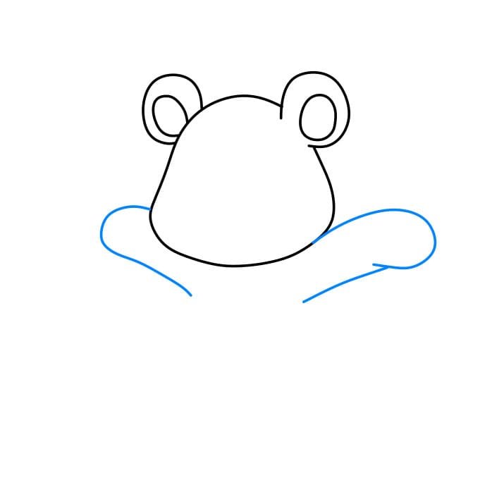 Hướng dẫn vẽ dễ dàng : chú gấu bông - Bước 3