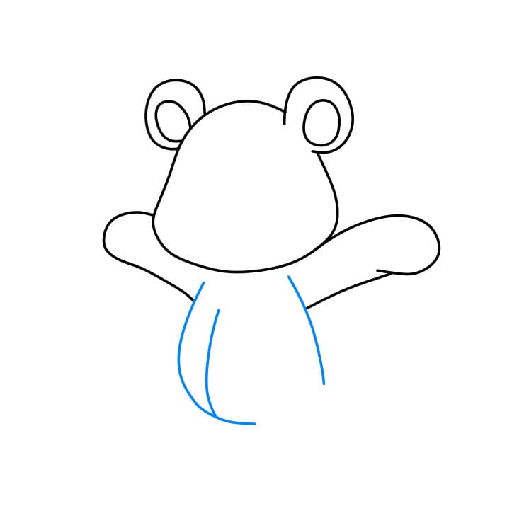 Hướng dẫn vẽ dễ dàng : chú gấu bông - Bước 4