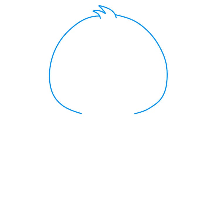 Hướng dẫn cách vẽ gấu bông chi tiết từng bước cho bé - Bước 1