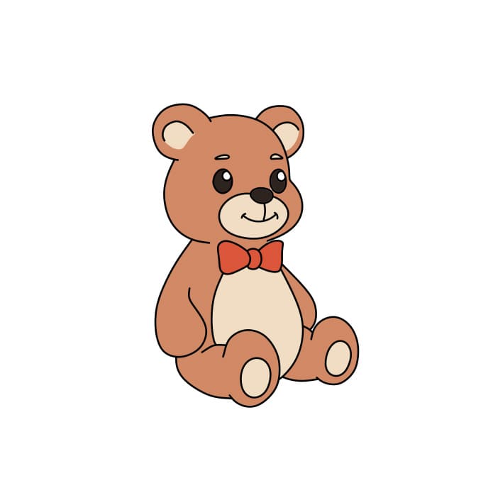 Cách vẽ chú Gấu Bông