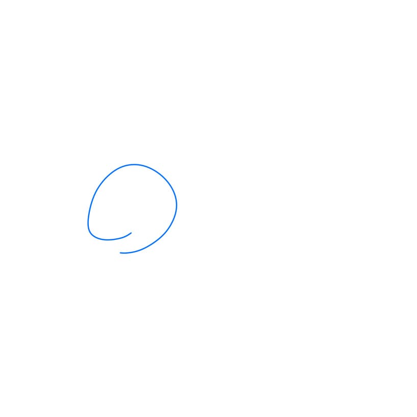 Hướng dẫn cách vẽ con chuồn chuồn chi tiết từng bước cho bé - Bước 1