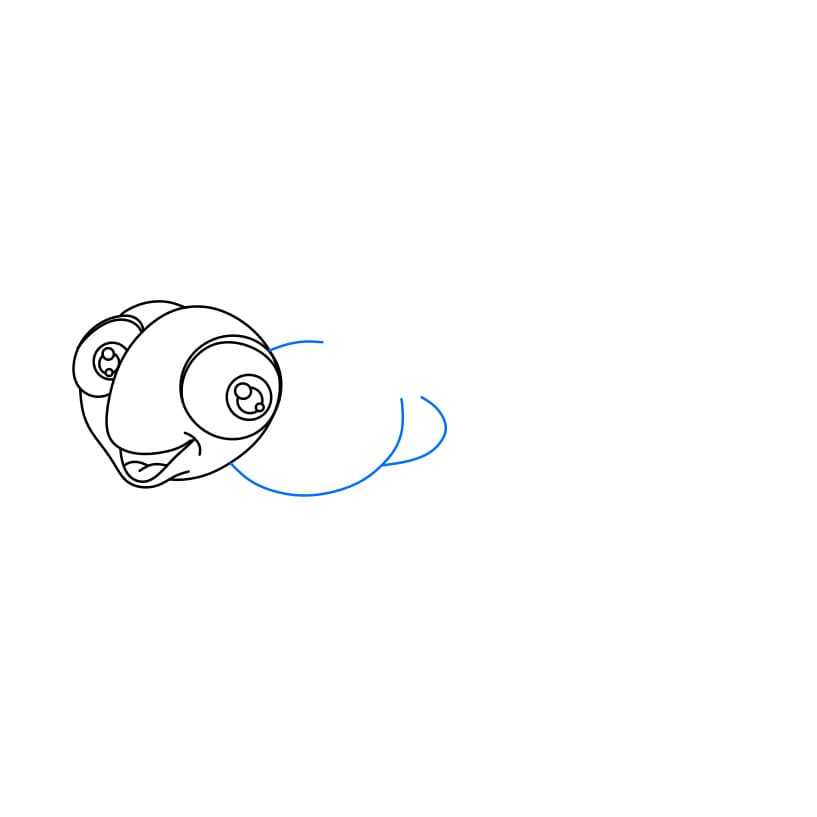 Hướng dẫn cách vẽ con chuồn chuồn chi tiết từng bước cho bé - Bước 3