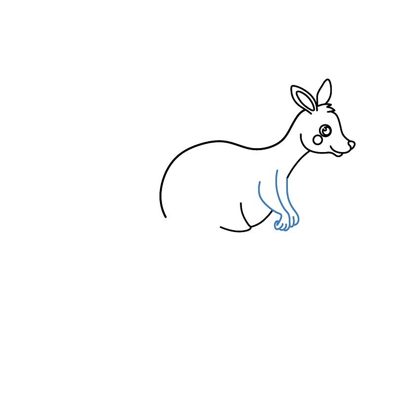 Hướng dẫn vẽ chuột túi đang chạy nhảy. - Bước 5