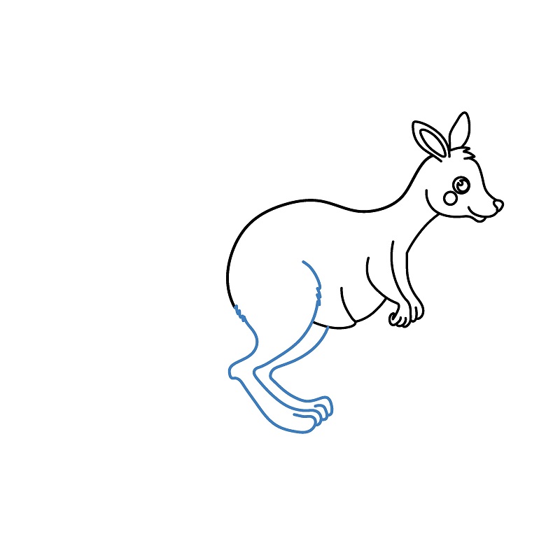 Hướng dẫn vẽ chuột túi đang chạy nhảy. - Bước 6