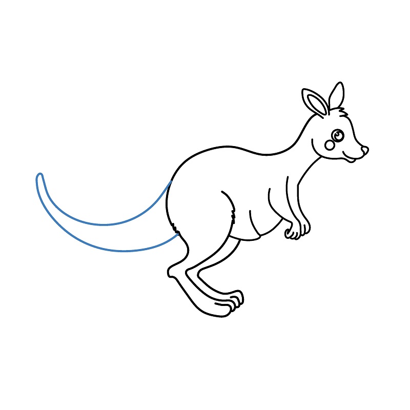 Hướng dẫn vẽ chuột túi đang chạy nhảy. - Bước 7