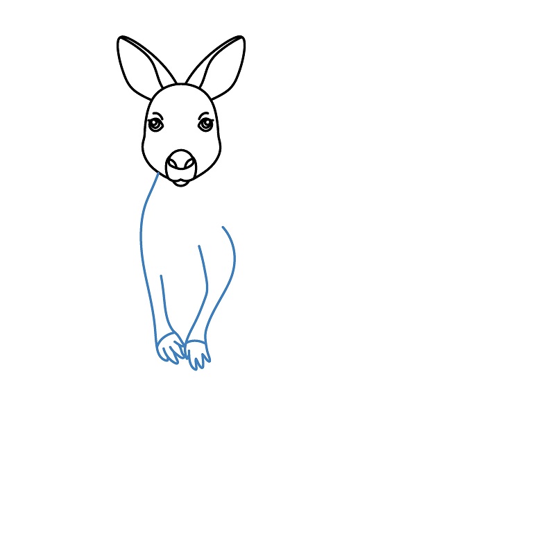 Hướng dẫn vẽ chuột túi đơn giản. - Bước 4