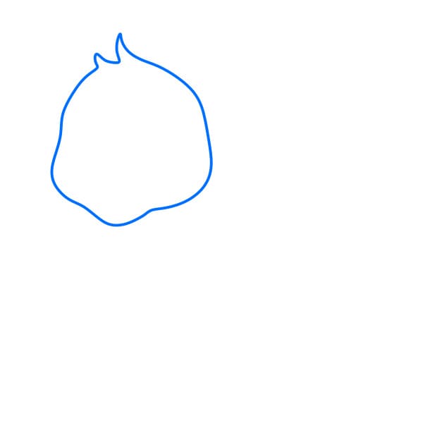 Hướng dẫn vẽ con Báo Cheetah đơn giản và đẹp cho bé - Bước 1