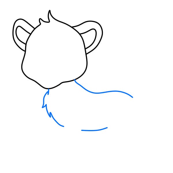 Hướng dẫn vẽ con Báo Cheetah đơn giản và đẹp cho bé - Bước 3