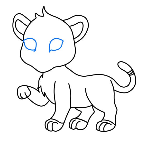 Hướng dẫn vẽ con Báo Cheetah đơn giản và đẹp cho bé - Bước 6