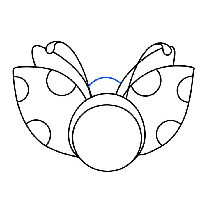 Hướng dẫn vẽ dễ dàng : con bọ rùa - Bước 4