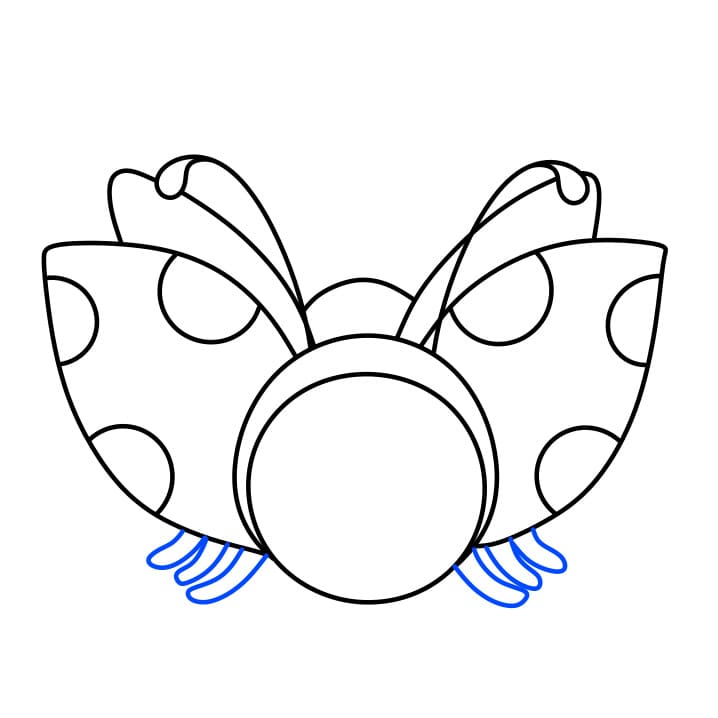 Hướng dẫn vẽ dễ dàng : con bọ rùa - Bước 5