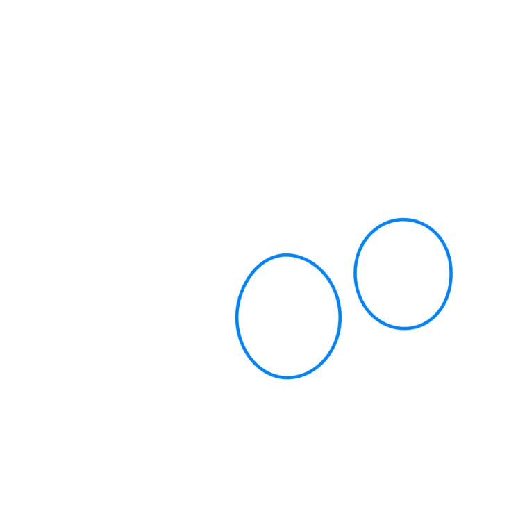 Hướng dẫn cách vẽ con bọ rùa đơn giản - Bước 1