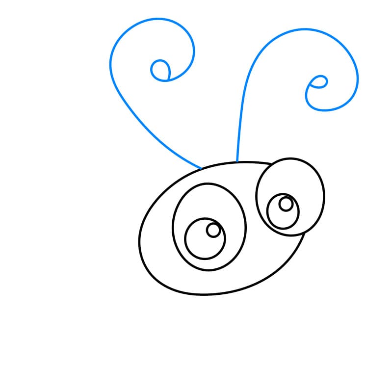 Hướng dẫn cách vẽ con bọ rùa đơn giản - Bước 3