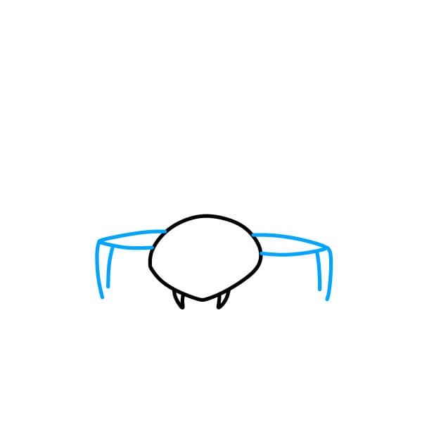 Hướng dẫn vẽ con bọ cạp dễ thương - Bước 2