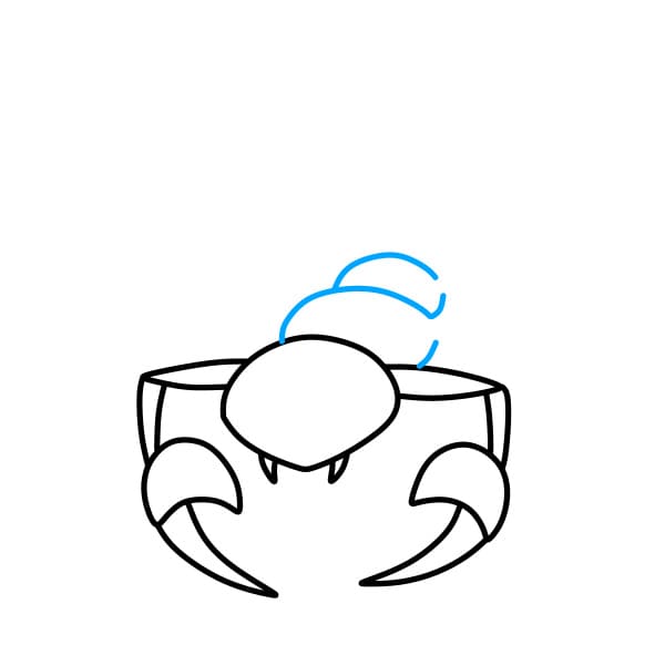 Hướng dẫn vẽ con bọ cạp dễ thương - Bước 3