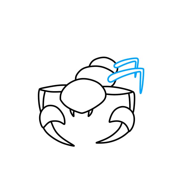 Hướng dẫn vẽ con bọ cạp dễ thương - Bước 4