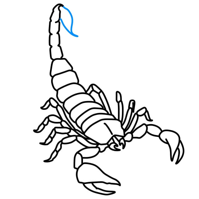 Hướng dẫn vẽ con bọ cạp hung dữ - Bước 6