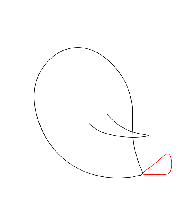 Hướng dẫn cách vẽ con chim siêu đáng yêu và ngộ nghĩnh cho bé - Bước 3