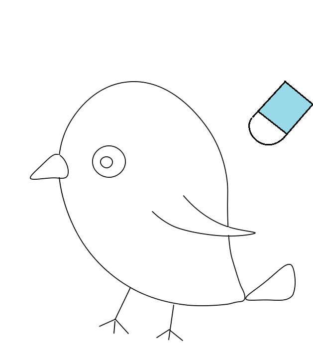 Hướng dẫn cách vẽ con chim siêu đáng yêu và ngộ nghĩnh cho bé - Bước 7