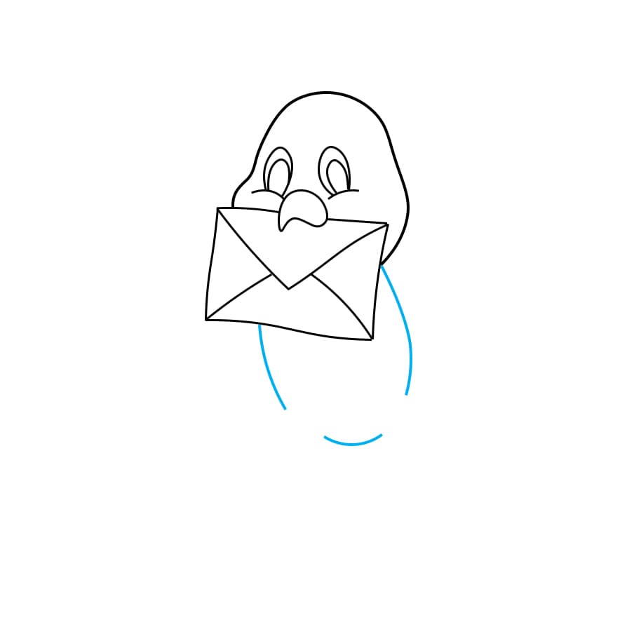 Hướng dẫn vẽ chim bồ câu: - Bước 4