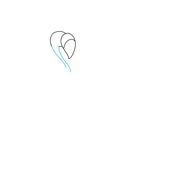 Hướng dẫn vẽ cặp đôi chim hồng hạc thật xinh đẹp - Bước 3