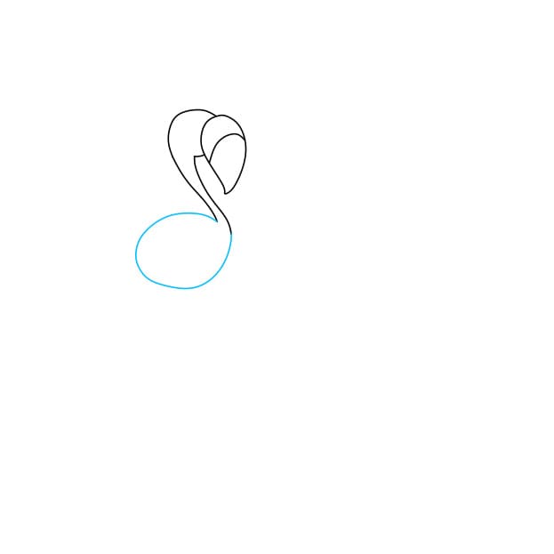 Hướng dẫn vẽ cặp đôi chim hồng hạc thật xinh đẹp - Bước 4