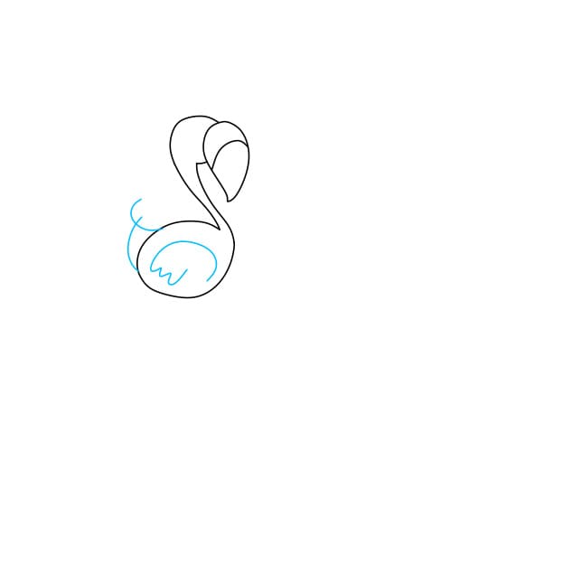 Hướng dẫn vẽ cặp đôi chim hồng hạc thật xinh đẹp - Bước 5