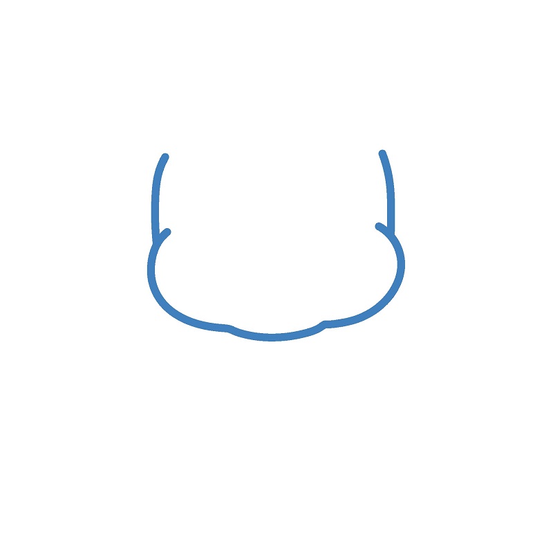 Hướng dẫn vẽ con cho con đáng yêu. - Bước 1