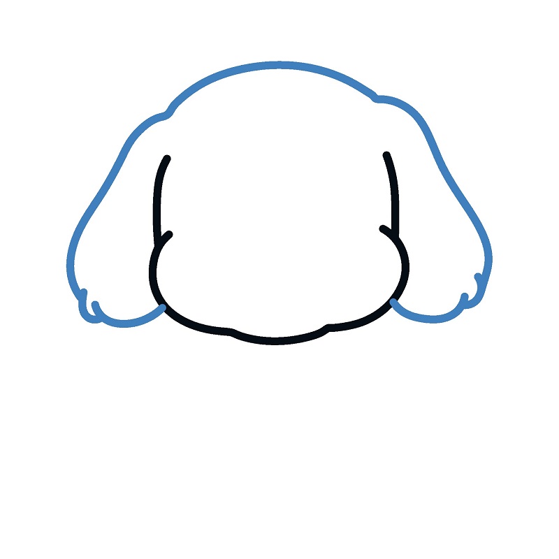 Hướng dẫn vẽ con cho con đáng yêu. - Bước 2