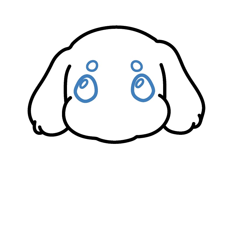 Hướng dẫn vẽ con cho con đáng yêu. - Bước 3