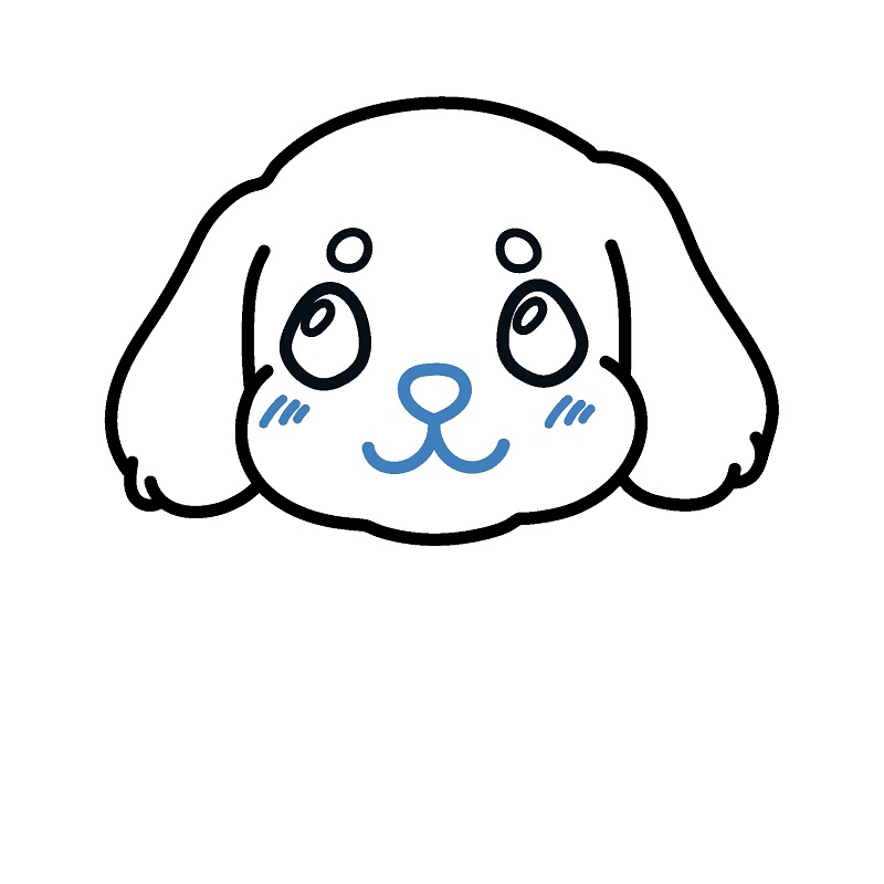 Hướng dẫn vẽ con cho con đáng yêu. - Bước 4